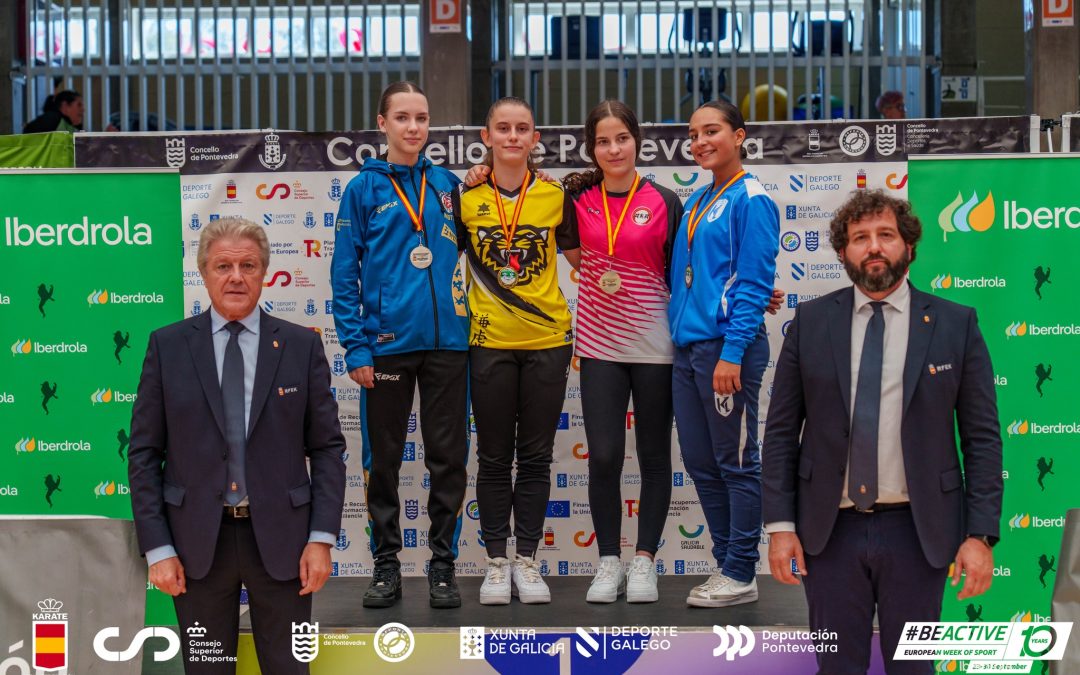 El karate valenciano consigue nueve medallas en la Liga Nacional Cadete y Sénior