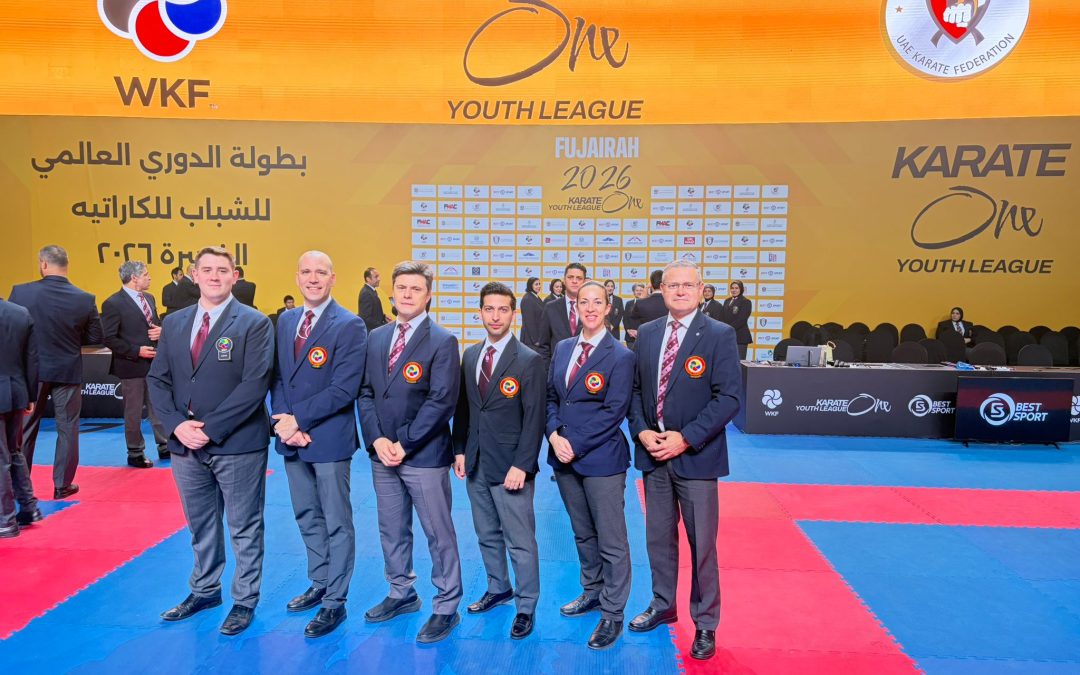 Cecilia Gómez logra la máxima calificación en la K1 Youth League de Fujairah y actualiza a Juez A de Kumite