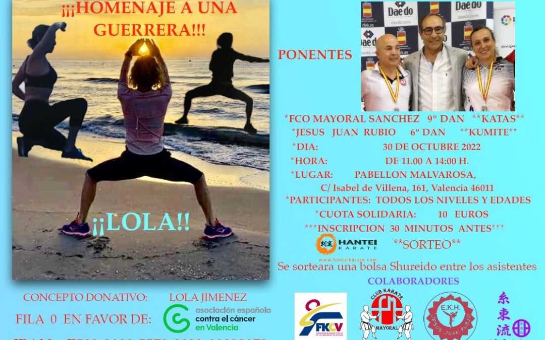 Masterclass Karate Solidario LOLA JIMÉNEZ