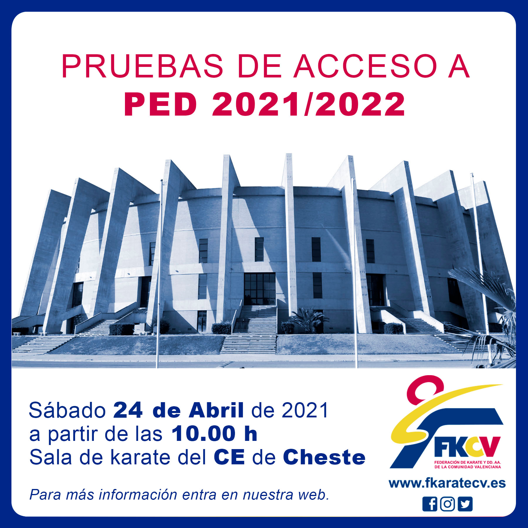 CONVOCATORIA PED DE CHESTE 2021/2022