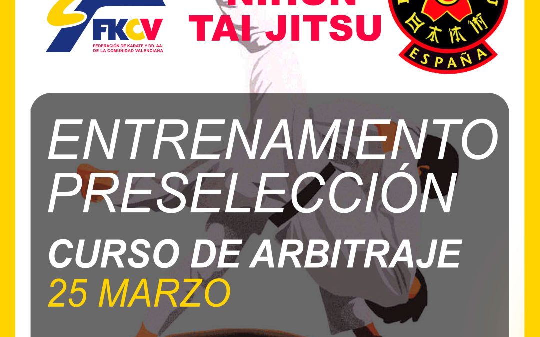 Entrenamiento pre-selección y Curso Arbitraje NIHON TAI JITSU 2023